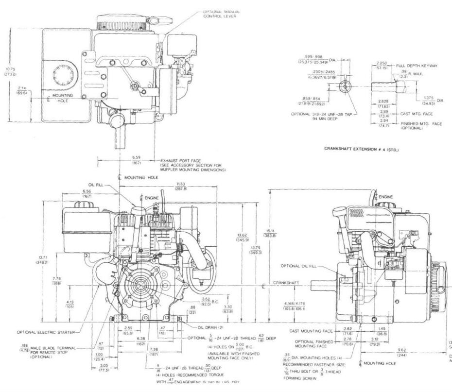 Line drawing for Tecumseh HM80 HM100