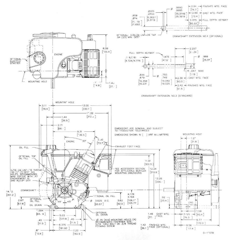 Line drawing for Tecumseh OHSK55 OHSK70