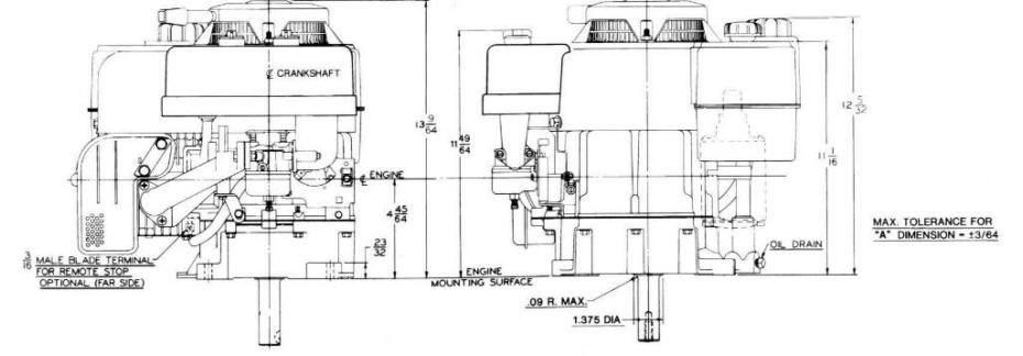 Line drawing for Tecumseh TVM195-220