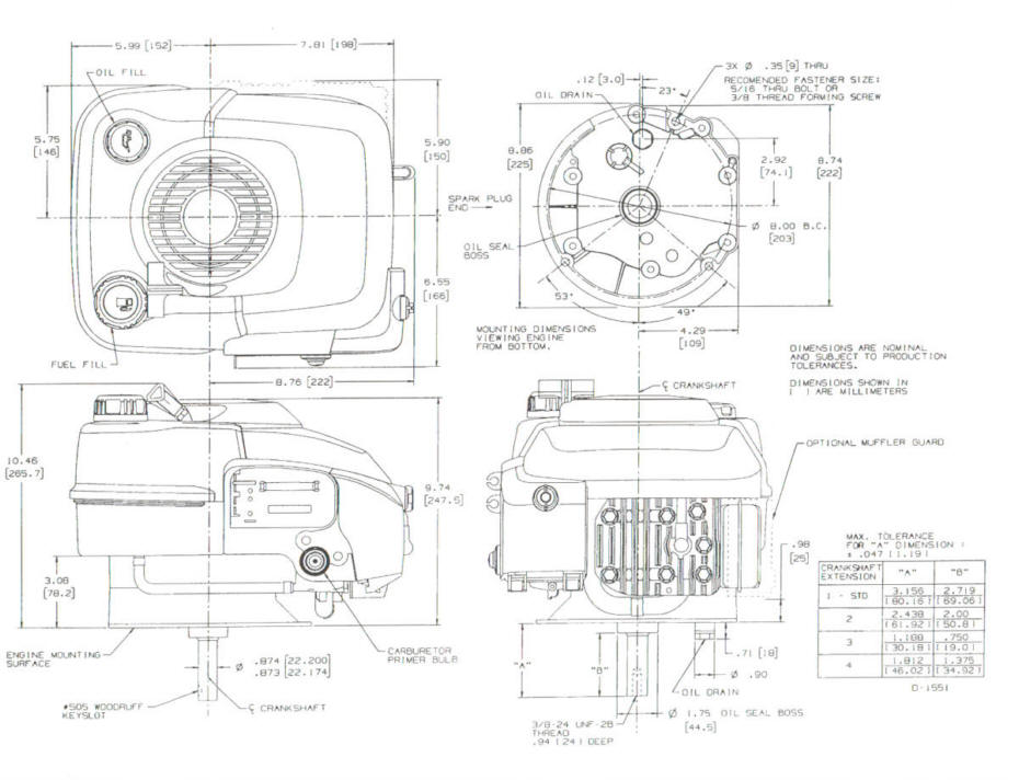 Line drawing for Tecumseh VLV126