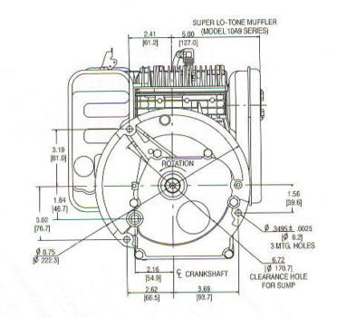 10G900 Series Line Drawing mounting