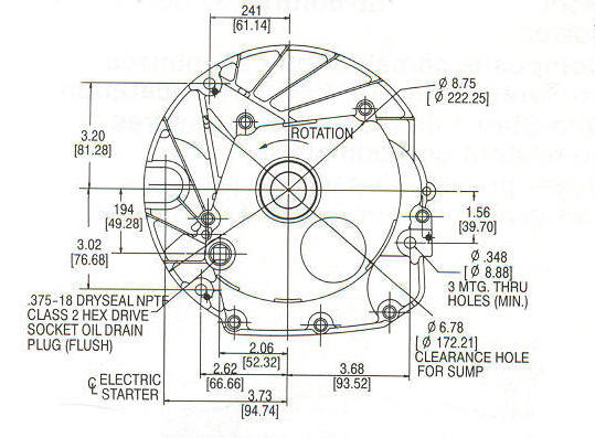 121600 Series Line Drawing Mounting