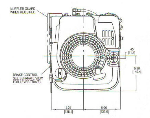 122K00 Series Line Drawing mounting