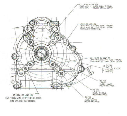 203400 Series Line Drawing mounting