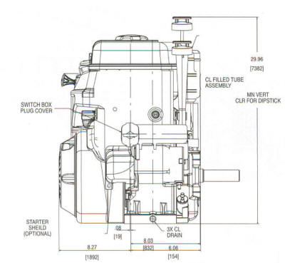 20A400 Series Line Drawing