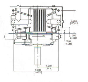 20A400 Series Line Drawing mounting