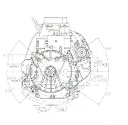 21B900 Series Line Drawing mounting