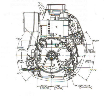 285H00 Series Line Drawing mounting