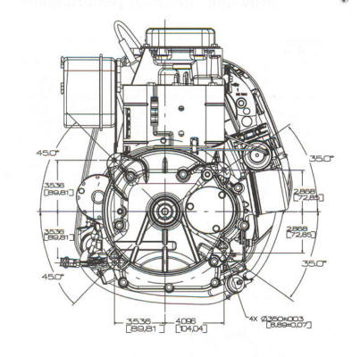 28CH00 Series Line Drawing mounting