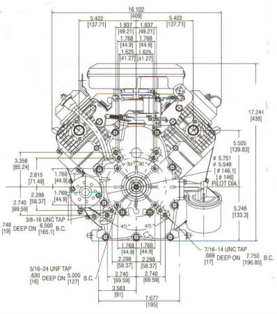 303400 Series Line Drawing mounting