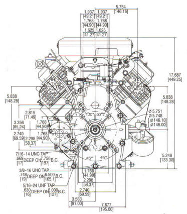 380400 Series Line Drawing mounting