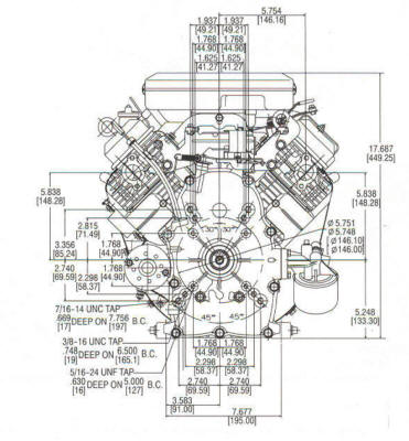 381400 Series Line Drawing mounting