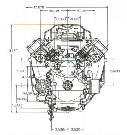 446700 Series Line Drawing mounting