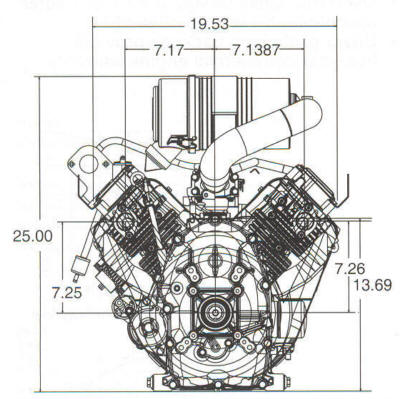 543400 Series Line Drawing mounting