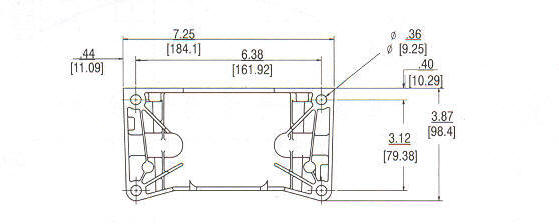 91200 Series Line Drawing mounting