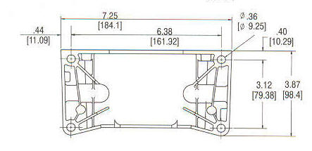 93400 Series Line Drawing mounting