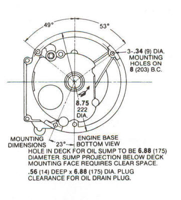 98900 Series Line Drawing mounting