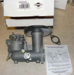 Briggs Stratton Carburetor Part No. 392033