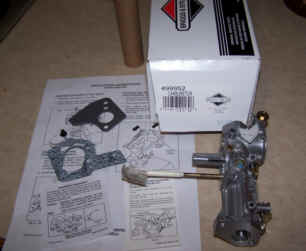 Briggs Stratton Carburetor Part No. 499952