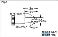 Briggs Stratton Crankshaft Part No. 797019