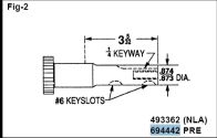 Briggs Stratton Crankshaft Part No. 797018