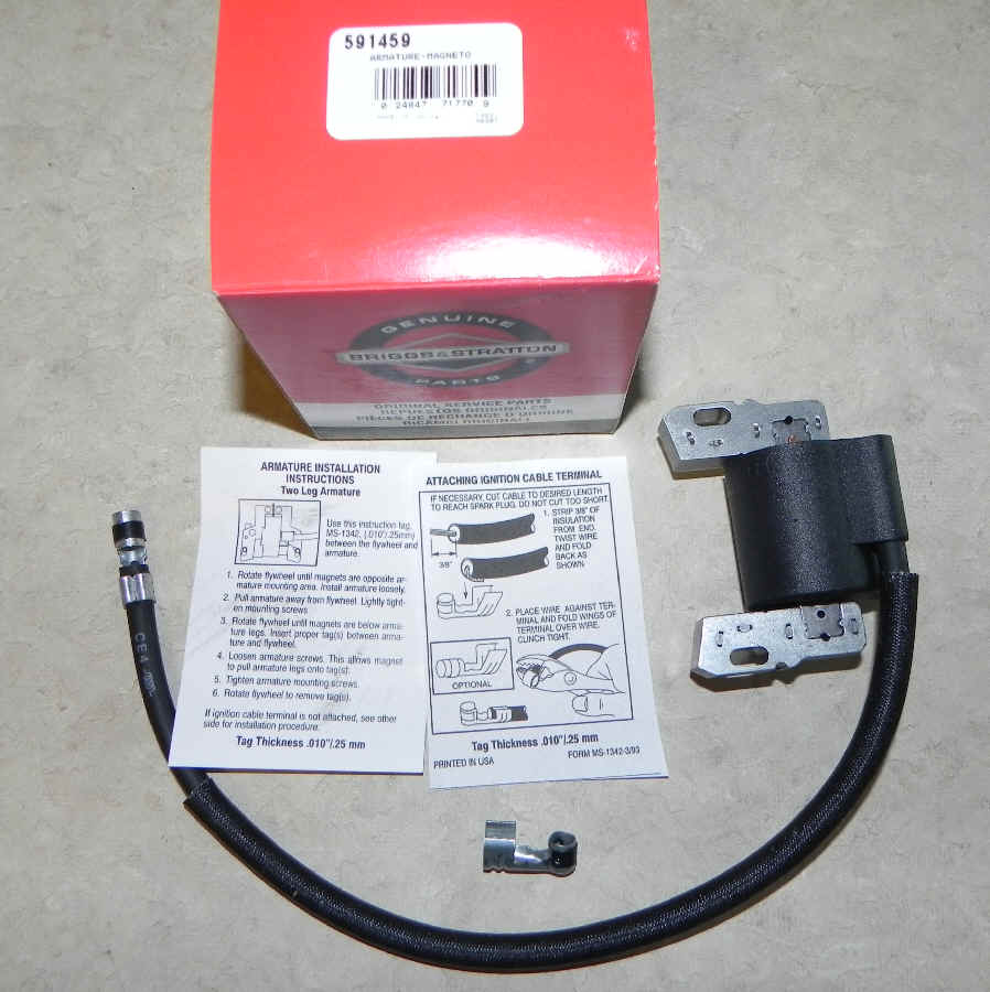 Briggs & Stratton Ignition Coil Part No. 591459 fka 492341