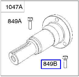 Briggs Stratton Stub Shaft Kit Part No. 843342