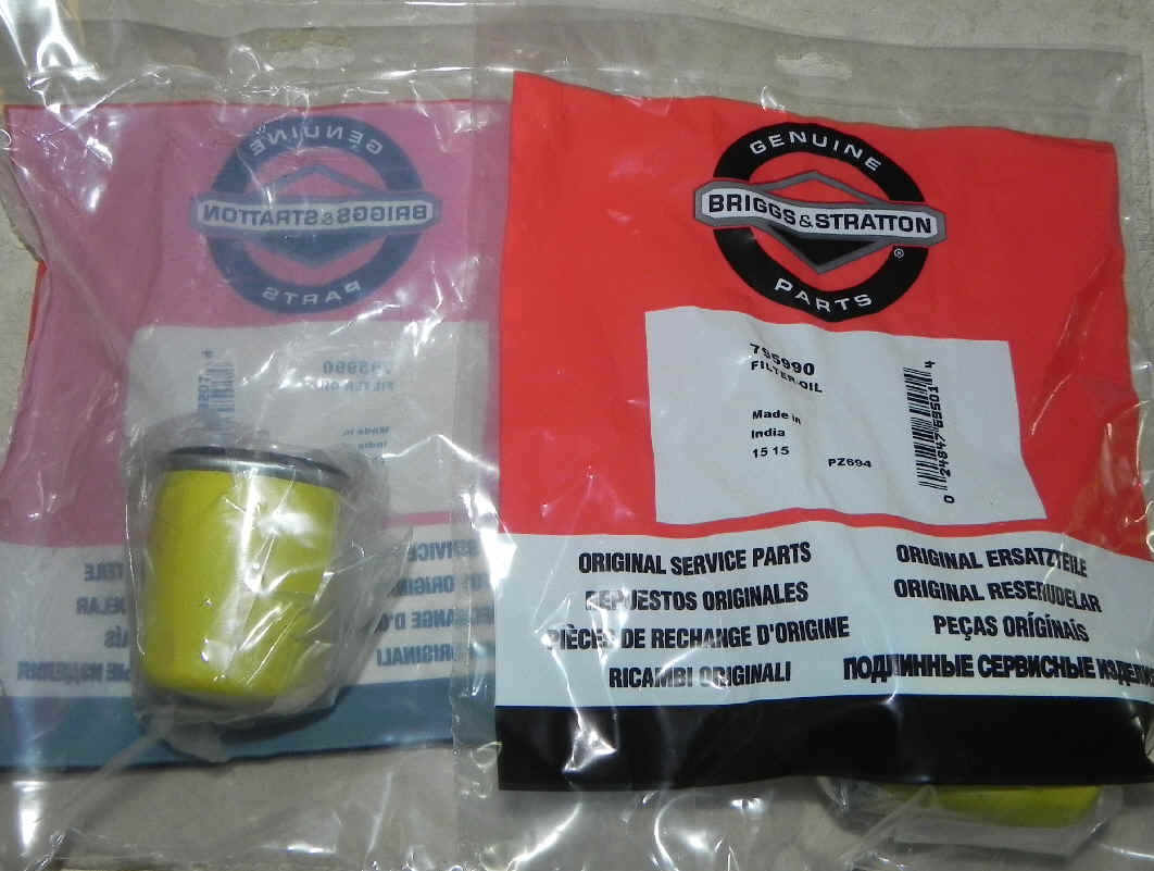 Briggs & Stratton Oil Filters Part No. 795990