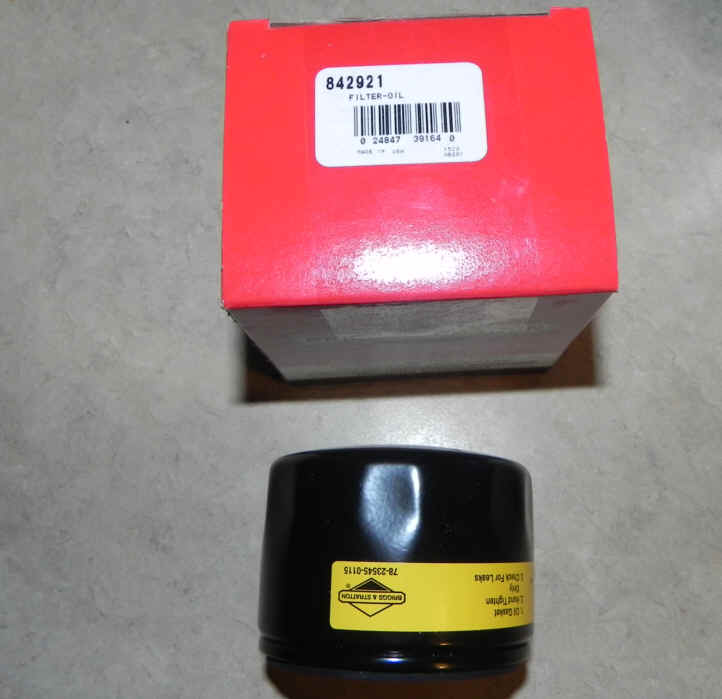 Briggs & Stratton Oil Filters Part No. 842921