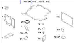 Briggs Stratton Gasket Set Part No. 796181