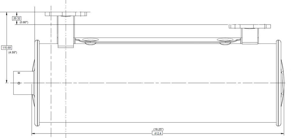594584 Top View Dimensions 594584 Top View Dimensions