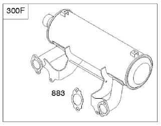 Briggs Stratton Muffler Part No. 844672