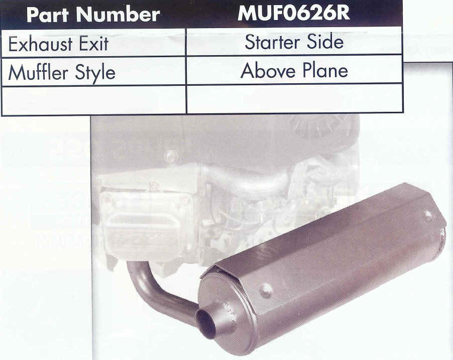 Briggs Stratton Muffler for 44 and 49 Series - MUF0626R