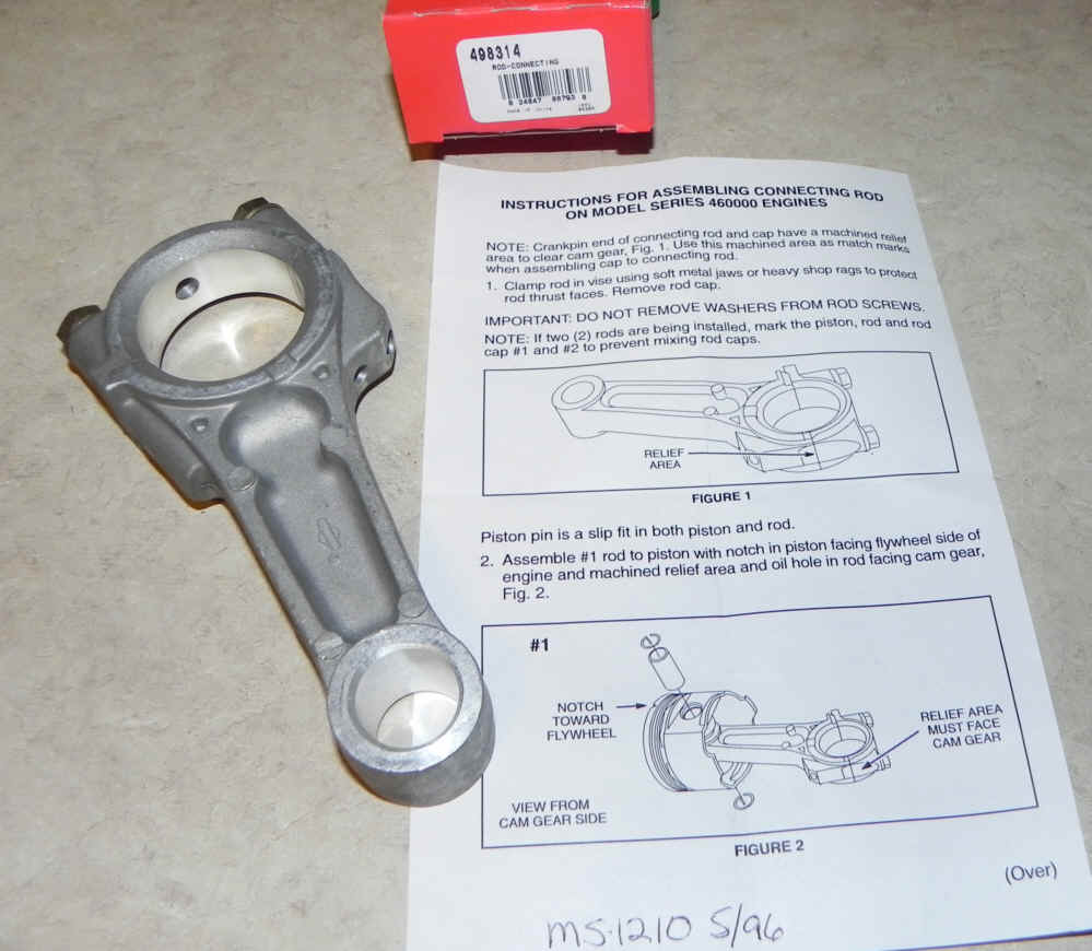 Briggs Stratton Connecting Rod Part No. 498314