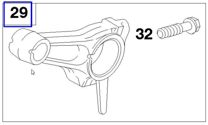 Briggs Stratton Connecting Rod Part No. 715106