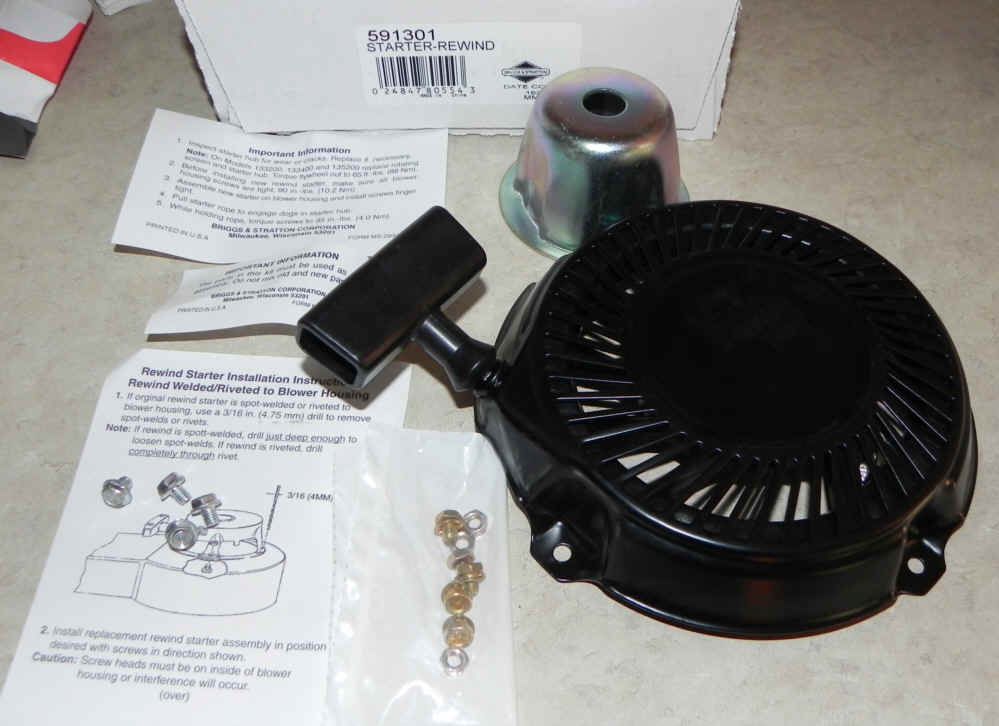 Briggs Rewind Starter Part No 591301