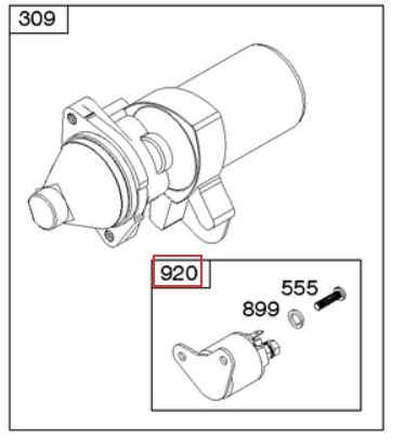 Briggs & Stratton Electric Starter Part No 591780