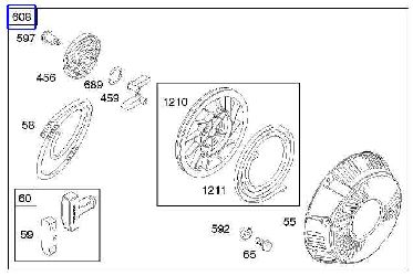 Briggs Rewind Starter Part No 697356