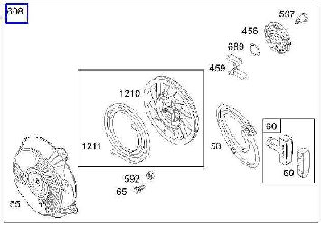 Briggs Rewind Starter Part No 697549