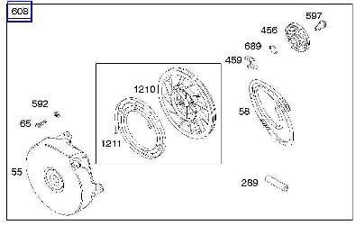 Briggs Rewind Starter Part No 699105