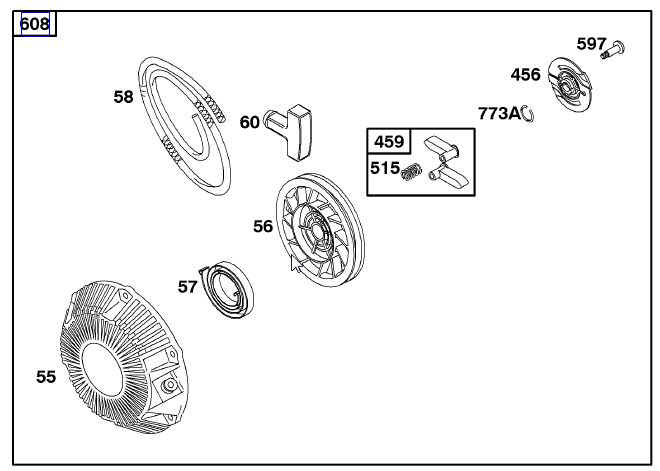 Briggs Rewind Starter Part No 715859