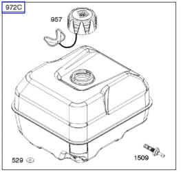 Briggs Stratton Fuel Tank Part No 591339