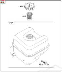 Briggs Stratton Fuel Tank Part No 592877