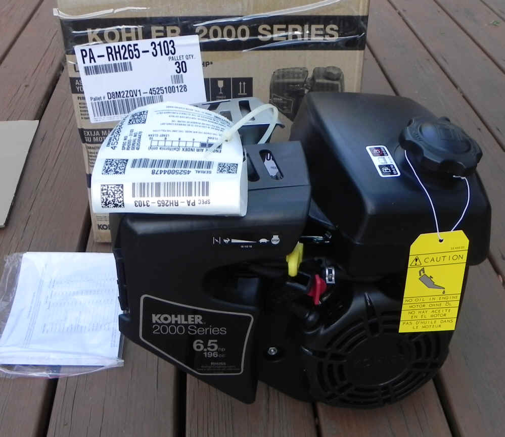 Kohler RH265-3103 6.5 HP Courage Go Kart engine
