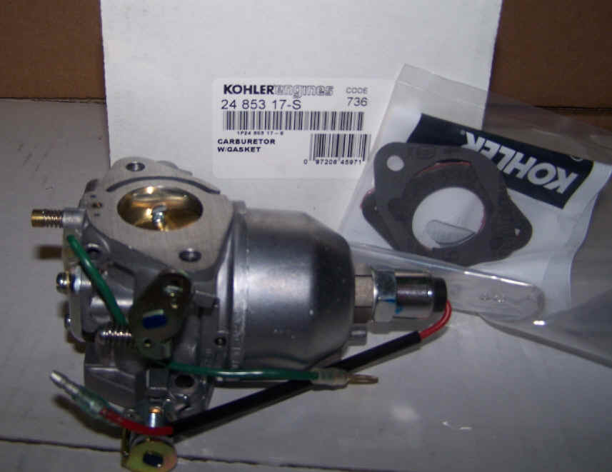 Kohler Carburetor - Part No. 24 853 17-S