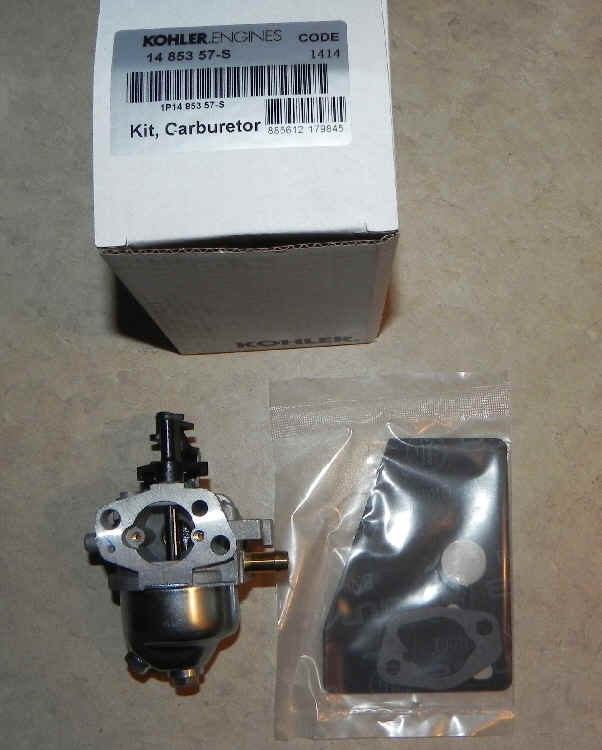 Kohler Carburetor - Part No. 14 853 57-S