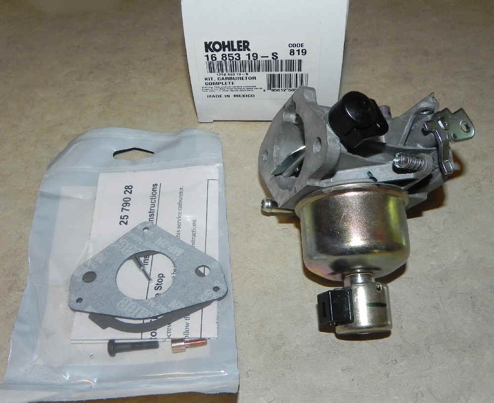 Kohler Carburetor - Part No. 16 853 19-S