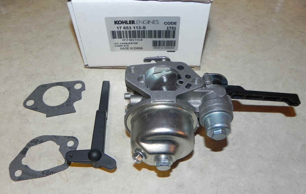 Kohler Carburetor - Part No. 17 853 113-S