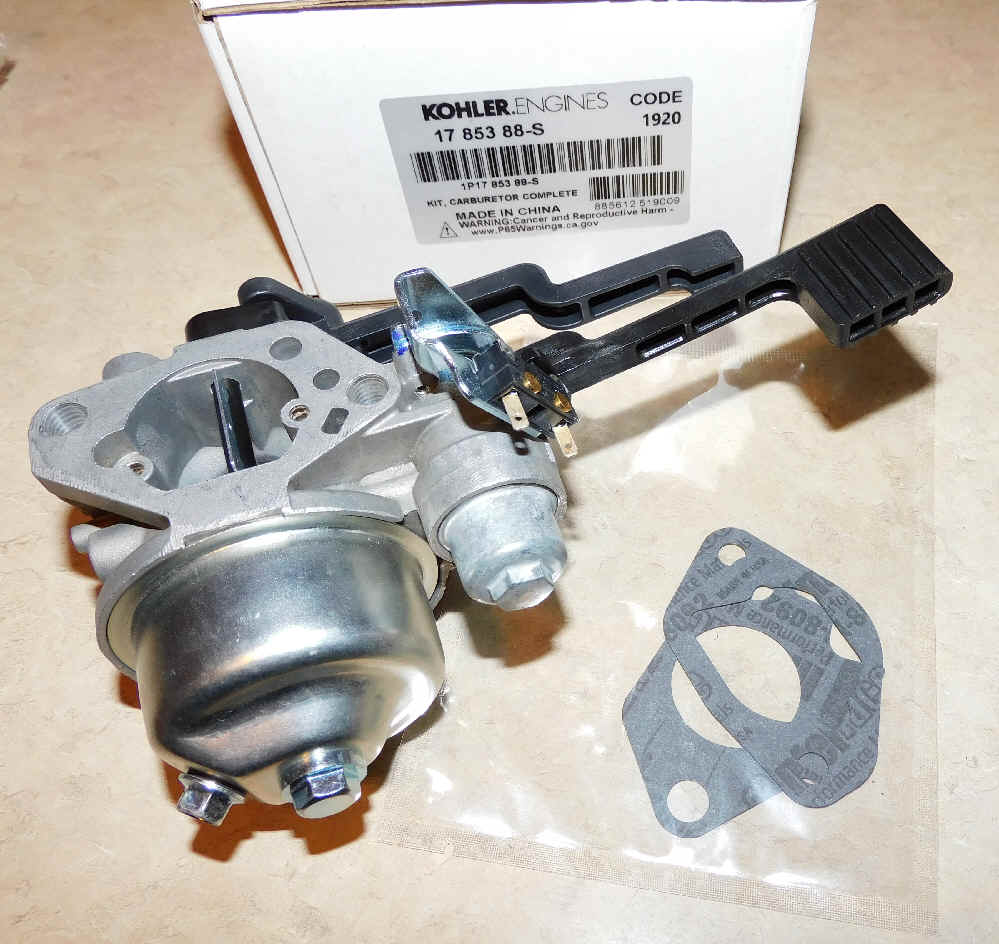 Kohler Carburetor - Part No. 17 853 88-S