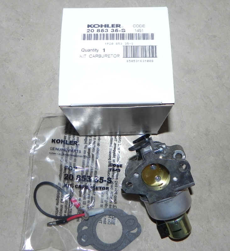 Kohler Carburetor - Part No. 20 853 35-S